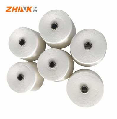 SIRO COMPACT SPUN Ne30/1 100% ανακυκλωμένο πολυεστέρα λευκό νήμα για υφαντικές και πλεκτικές εργασίες