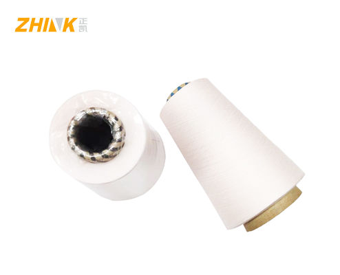 SIRO COMPACT SPUN Ne30/1 100% ανακυκλωμένο πολυεστέρα λευκό νήμα για υφαντικές και πλεκτικές εργασίες