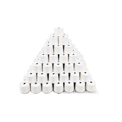 65% ανακυκλωμένο πολυεστέρα 35% μπαμπού 30S 40D Siro Compact Core Spun Blended Yarn