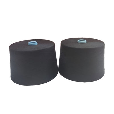 Z Twist Black Polyester 100% 30/1 32/1 40/1 Siro Spun Yarn για πλέξιμο και υφαντική