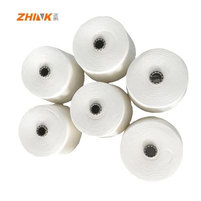 AA Grade Vortex Style 100% Polyester Ne25/1 MVS Ακατέργαστο λευκό νήμα για υφαντική/πλέξιμη εργασία