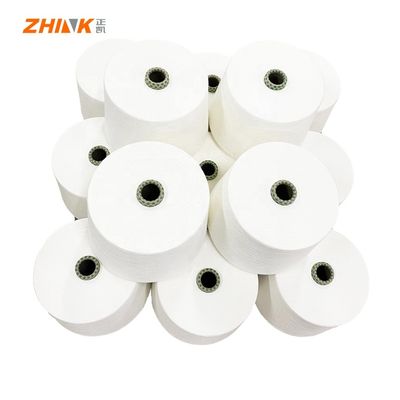 100% πολυεστέρα Ne45S Vortex Spun Yarn Raw White για πλέξιμο και υφαντική