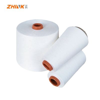 100% πολυεστέρα Ne45S Vortex Spun Yarn Raw White για πλέξιμο και υφαντική
