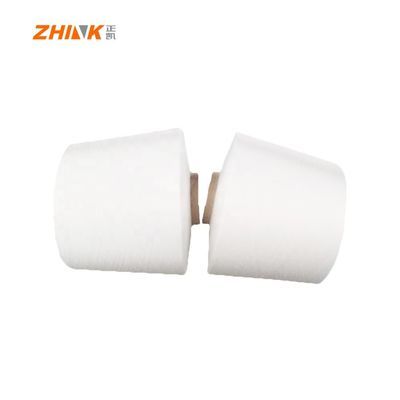 100% πολυεστέρα Ne45S Vortex Spun Yarn Raw White για πλέξιμο και υφαντική