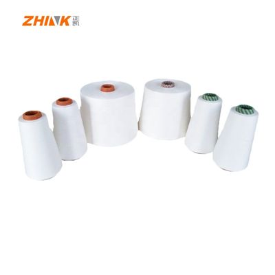 Υφάσματα GRS MVS 100% ανακυκλωμένο πολυεστέρα Ne32S Vortex Spinning Yarn Raw White
