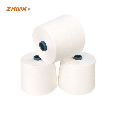 Υφάσματα GRS MVS 100% ανακυκλωμένο πολυεστέρα Ne32S Vortex Spinning Yarn Raw White