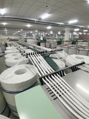 Στυλ Vortex 90% Polyester 10% Viscose Ne40/1 MVS Ακατέργαστο λευκό νήμα για υφαντική/πλέξιμη εργασία