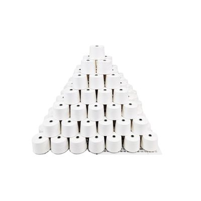 Πλέξιμο 100% Μοδαλ Fine Denier Siro Compact Yarn Raw White Yarn για έργα υφαντικής