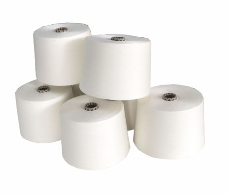 100% Μοδαλ 0.9D Ring Siro Compact Spun Yarn Spandex Raw White για πλέξιμο και υφαντική