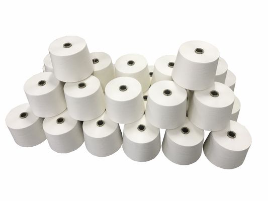 100% Μοδαλ 0.9D Ring Siro Compact Spun Yarn Spandex Raw White για πλέξιμο και υφαντική