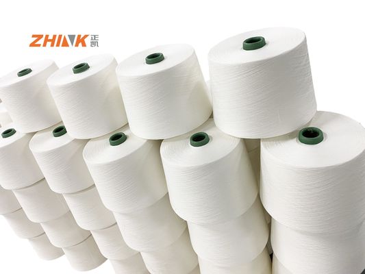 Ακατέργαστο μοτίβο CSY Polyester Ne16 70D Lycra Spandex Core Siro Spun Yarn για την κατασκευή τζίνι 3.5