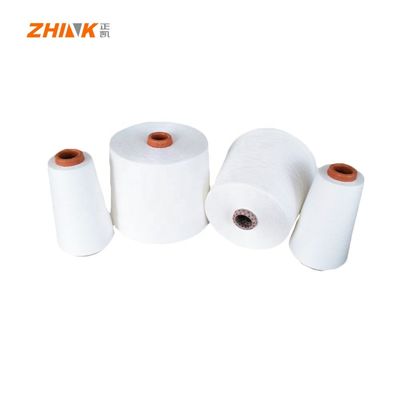 Ακετατικό νήμα συνδυασμένο με μαλλί NE50/1 Siro Compact Yarn Raw White 50% Wool 50% Acetate