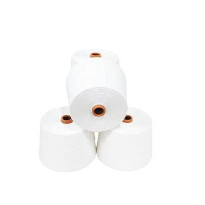 Ακετατικό νήμα συνδυασμένο με μαλλί NE50/1 Siro Compact Yarn Raw White 50% Wool 50% Acetate
