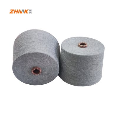 100% Polyester NE32/1 Ring Spun Yarn για υφαντική / πλέξιμο Hemp Grey Soft and Smooth