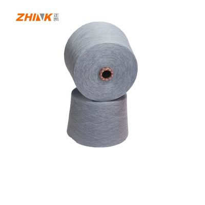 100% Polyester NE32/1 Ring Spun Yarn για υφαντική / πλέξιμο Hemp Grey Soft and Smooth