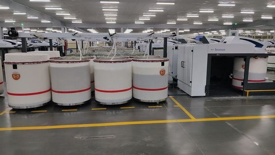 Μεταλλικά συνδυασμένα νήματα 50/30/20 Βισκόζης/ακρυλικού/σκουπισμένου βαμβακιού NE60/1 Siro Compact για πλέξιμο