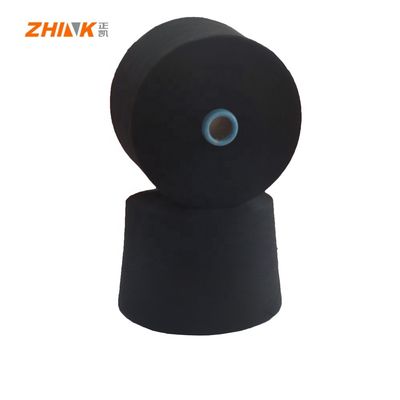Πιο υψηλή αποδοτικότητα AAgrade 100% Polyester NE21/1 Ring Spun Yarn για πλέξιμο Special Black